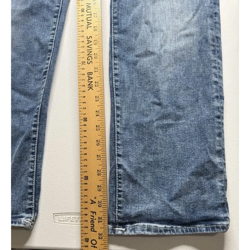 True Religion Men's Denim Jeans Light Wash Ricky Relaxed Size 38x32 Straight Leg
